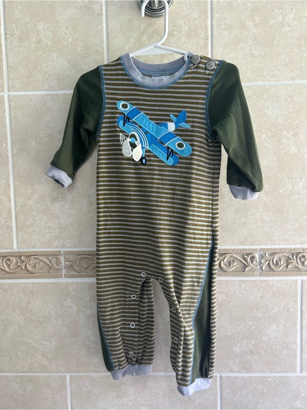 Wally & Willie Airplane Romper